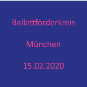 Ballettförderkreis 2020 Samstag