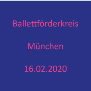 Ballettförderkreis 2020 Sonntag